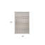 Tapis damier gris et beige 8 pi x 11 pi