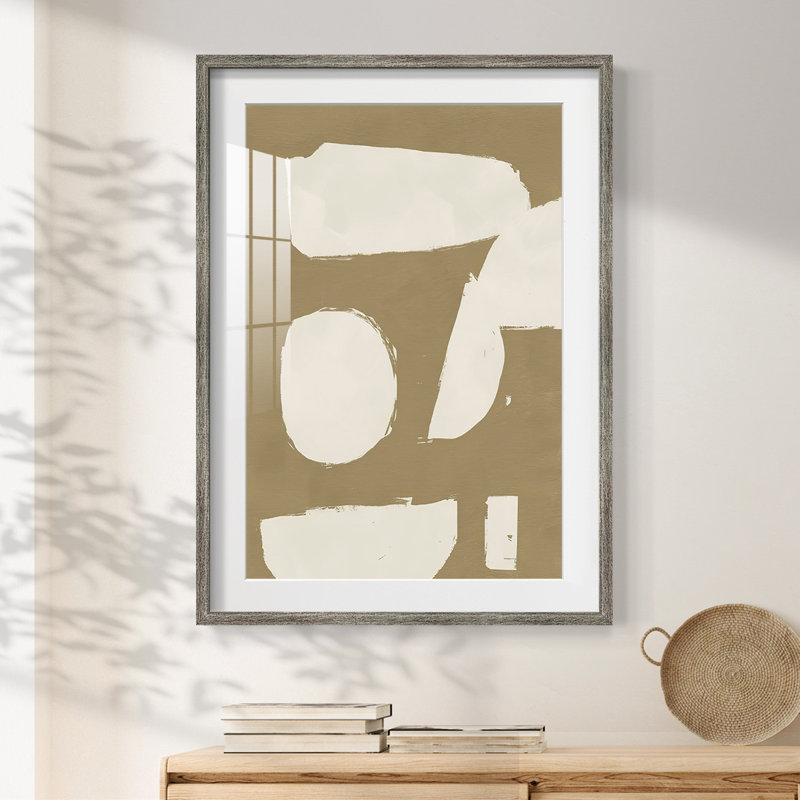 «ChunkyAb Abstract», reproduction encadrée, Vieilli, H 28,5 po x l 20,5 po