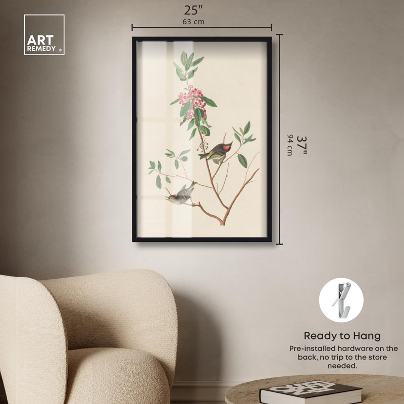 «Mountain Laurel Shadowbox Print» par Art Remedy, H 37 po x l 25 po, Noir