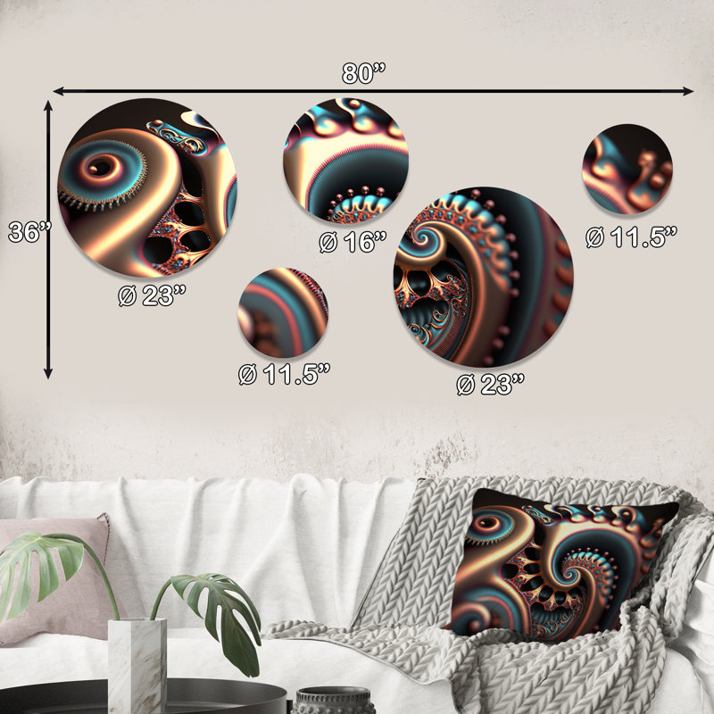 Ensemble de 5 décorations murales