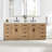 Gavino 84'' Double Bathroom Vanity with Engineered Stone Top-25652343