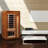Dynamic Saunas 1 - Person Bluetooth Compatible FAR Infrared Sauna with Remote Control in Hemlock