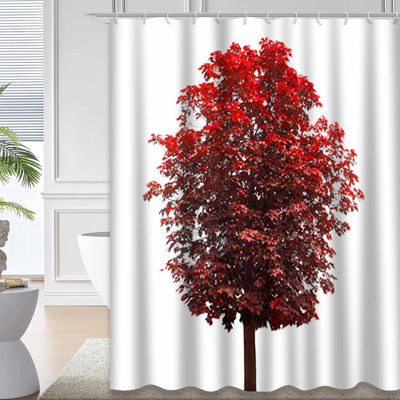 Rideau de douche avec 12 crochets Autumn