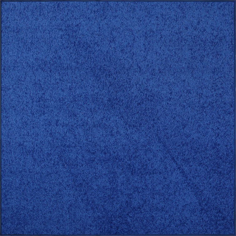 Modern Plush Solid Color Rug - Neon Blue, Pet and Kids Friendly Rug. Area Rugs Great for kids, Pets, Event, Wedding 
