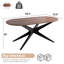 Table de salle à manger à piédestal 69,3 po avec base en métal-959541503