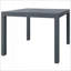 Table d'extérieur, table d'extérieur rectangulaire en aluminium