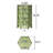 Iron Patio Side Table 12", Pattern, 10.5"X18.5", Portable Option 12" Cut Out Table, Iron, Decoration Item-1484488020