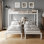 Triple lit superposé en métal simple au-dessus de simple au-dessus de simple, 3 lits superposés avec tablettes pour enfants, adolescents et adultes, robuste, blanc