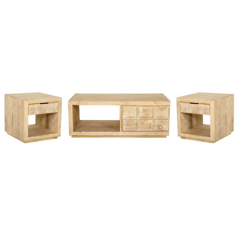 Table de bout rectangulaire avec rangement Rectangle
