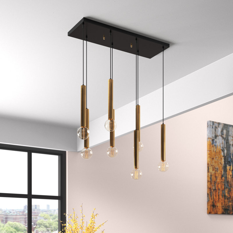 Yazmin 7 - Light Kitchen Island Pendant, Copper