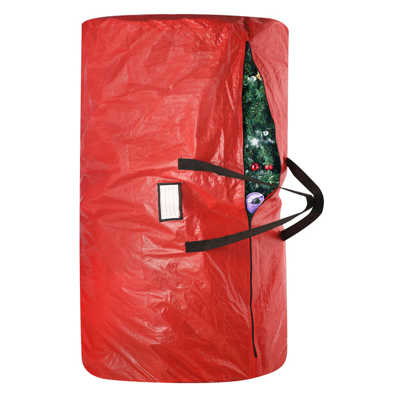 Sac de rangement pour arbre de noël, Rouge, H 30 po x l 30 po x P 60 po