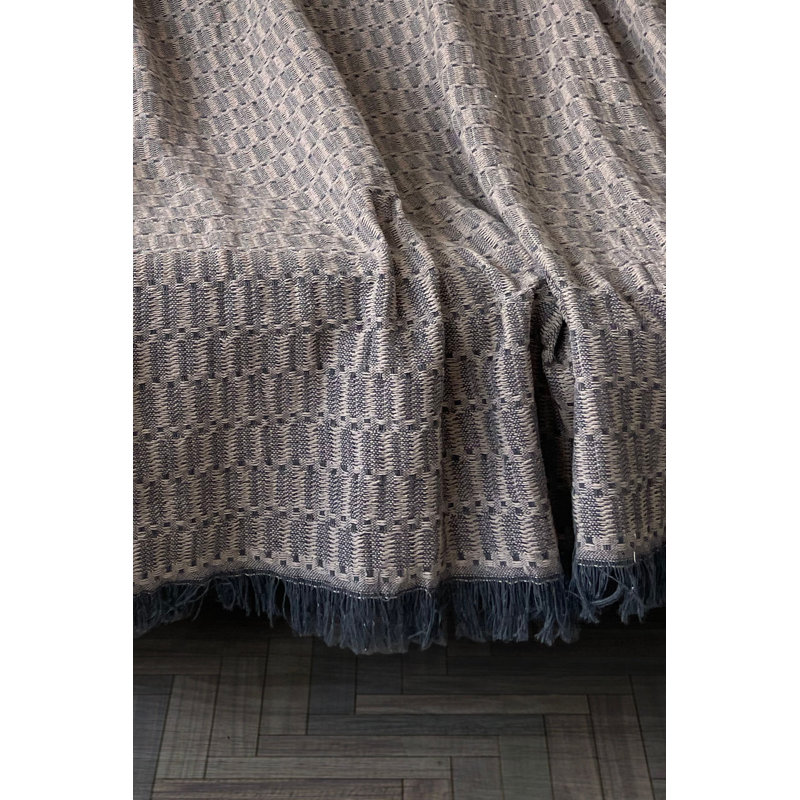 Plain Weave / Muslin Throw Blanket, Beige