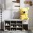 3 Tier Shoe Rack Bench With Padded Cushion, Drawer, And Open Compartments For Entryway Storage And Seating