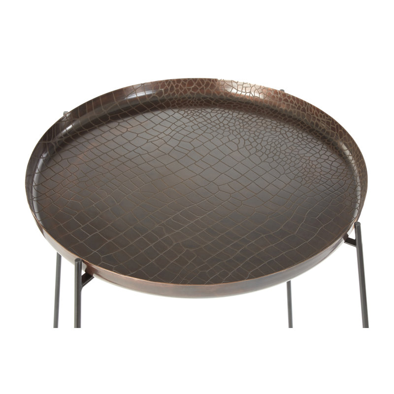Dunnigan Tray Top Cross Legs End Table