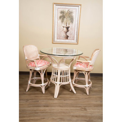 Daquante Swivel Upholstered Counter Stool