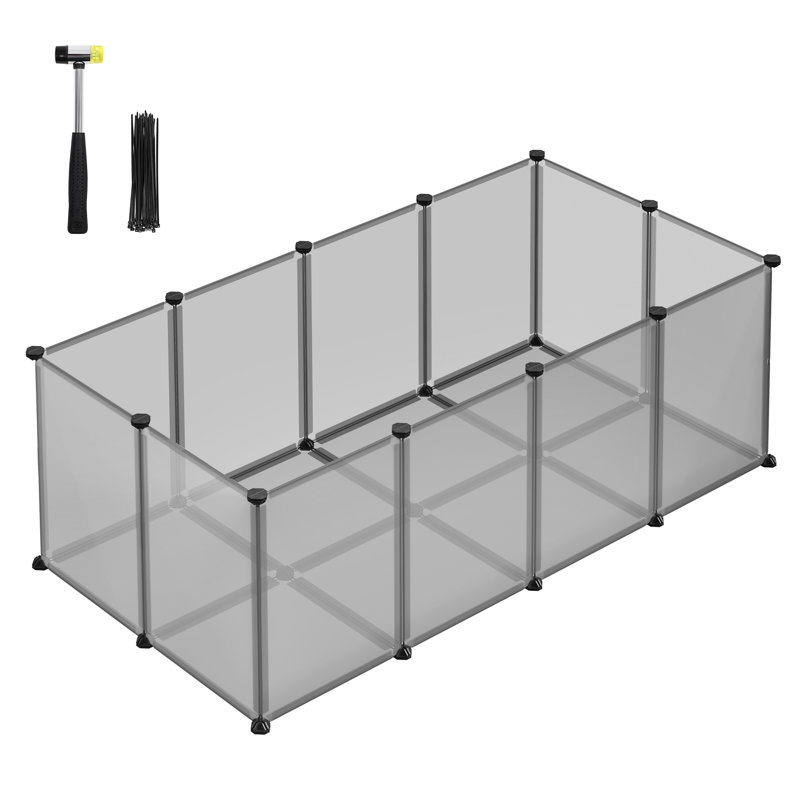 Charlee Plastic Furniture Style Crate, Grey