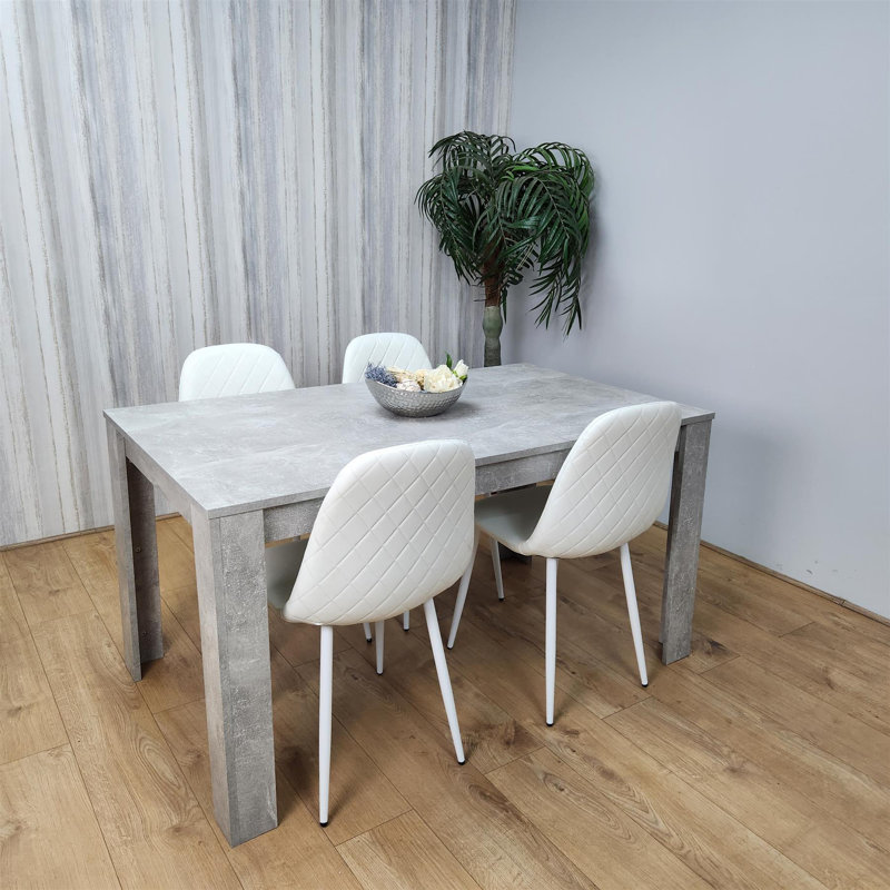 Marniqua 4 - Person Dining Set, White