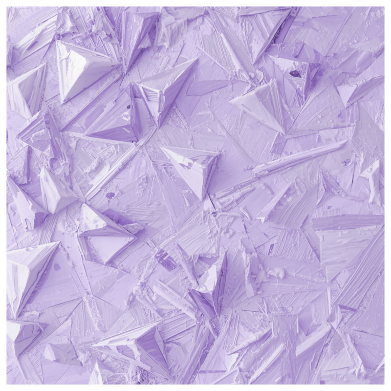 Tapis de bain mauve à texture géométrique, L 24 po x L 17 po