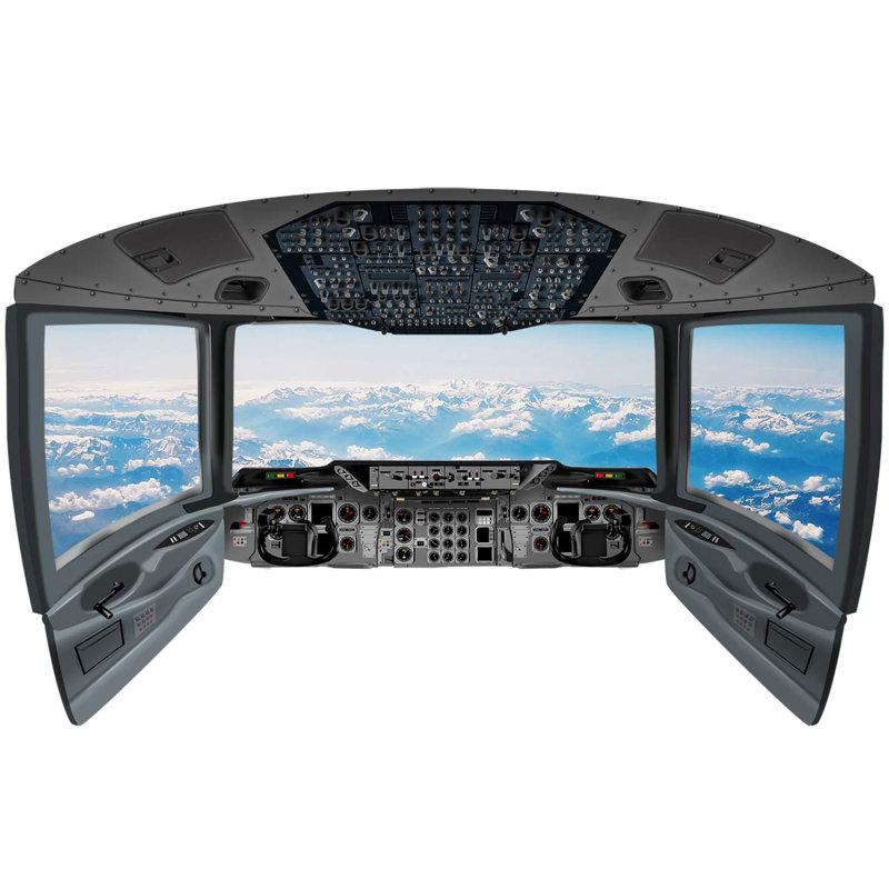 Murale cockpit pour cockpit 3d cloud Charvi, H 18 po x l 30 po