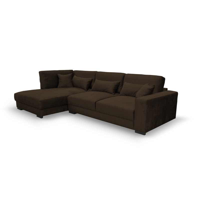 Nahkita 4 Seater Corner Sofa , Duke Brown, Left Hand Facing