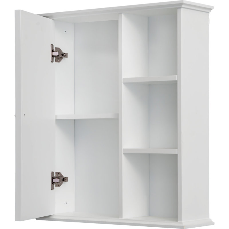 23.6" White Bathroom Wall Cabinet