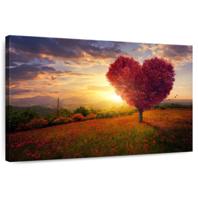 Harnek Heart Shaped Red Tree