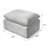 Chenille Ottoman