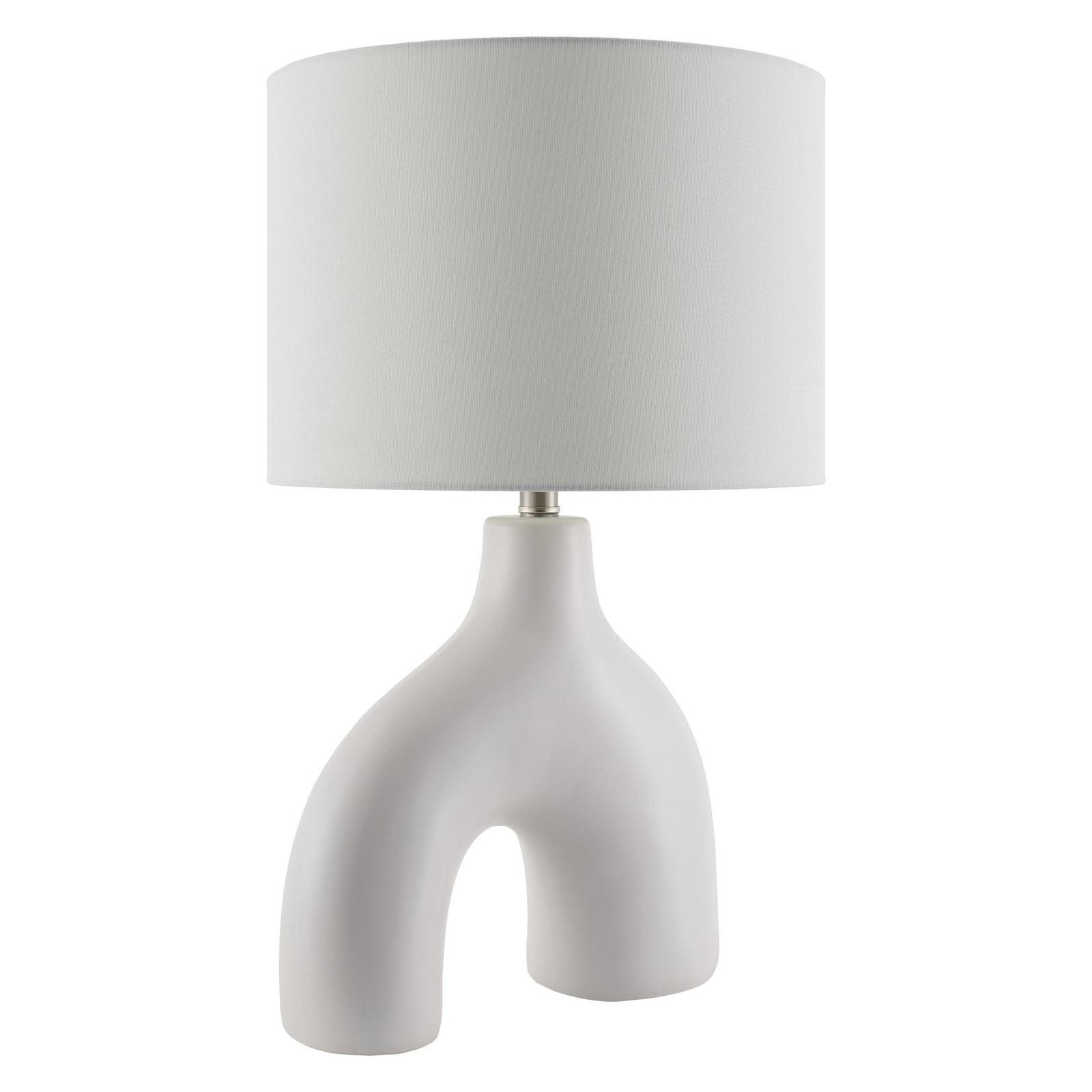 Arlis Ceramic Table Lamp, White