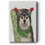 Snowboard Husky de Noël-2025397137