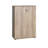 Modern Bookshelf in Light Walnut, 28.3 x 42.9 x 13.4 inches | 100% Melamine Coated Particle Board, Thickness: 0.6 inches | Stylish & Functional Storage Solution for Home or Office, Durable & Elegant Design-2122355833