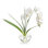 Faux Flowering Plant in Glass Pot
