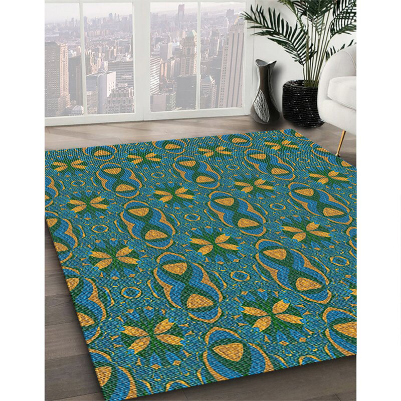 Geometric Indoor Rug, Square 7'