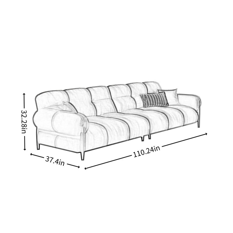 Canapé droit Retro Cloud, Blanc