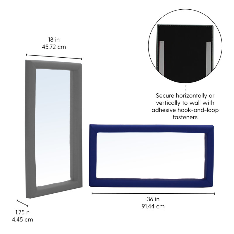 Miroir mural Softscape, gris