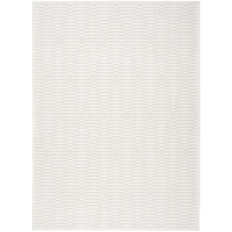 Nourison Care Free Ivory Modern Indoor Rug
