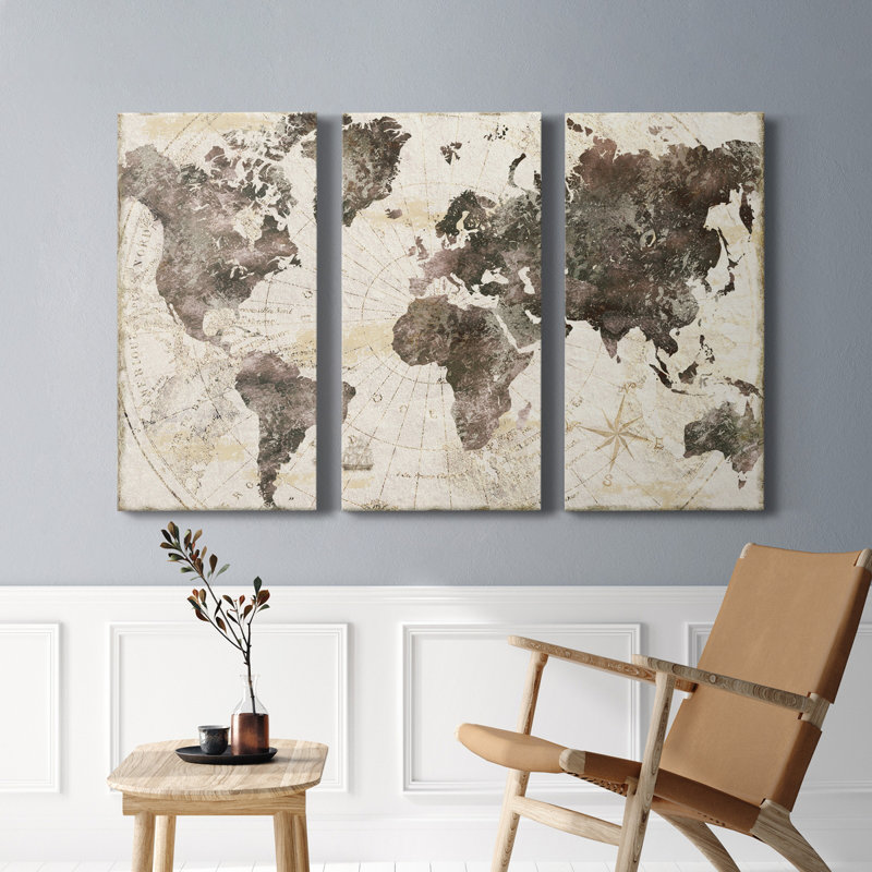 " Terra Nova " 3 - Pieces, 36" H x 72" W x 1" D