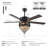 52"/62" Crystal Ceiling Fan Fandelier With Lights and Remote-808089649-808089648