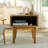 Coraline Acacia Wood Nightstand for Living Room & Bedroom, Open Storage Design-2029510441