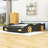 Full Size Race Car Platform Bed With Storage And Wheels-1381737123
