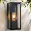 Matte Black 32.5cm H Outdoor Sconce