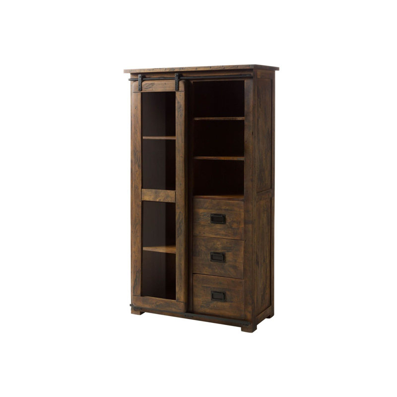 Display Cabinet, Brown lacquered