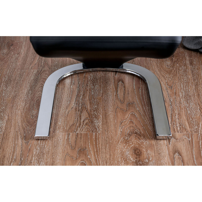 Chaise d'appoint rembourrée Annjelica, Noir
