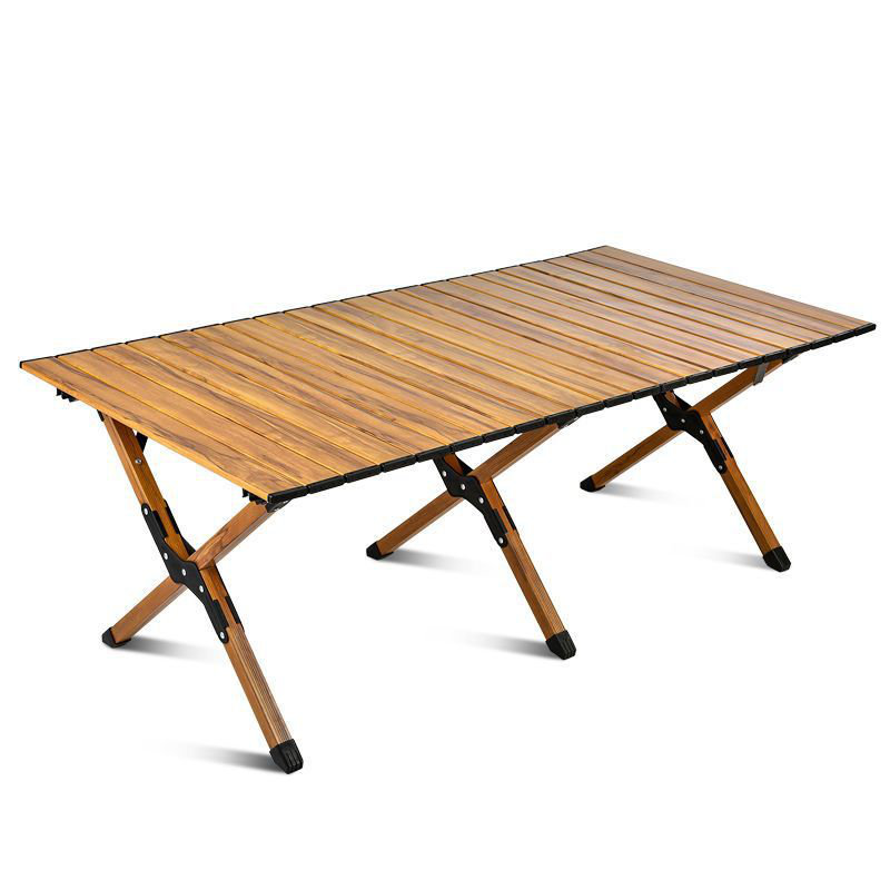 Table de camping carrée L 23,6 po x l 23,6 po Shalem, Noyer