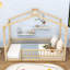 Structure de lit en bois avec clôture Akeiba, pour enfants, adolescents-152408756-152408759