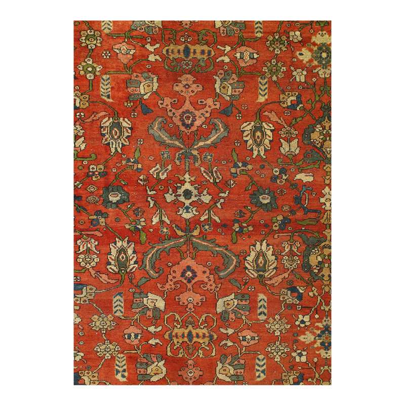 Antique One-of-a-Kind 13'11" X 17'3" Hand Knotted Area Rug