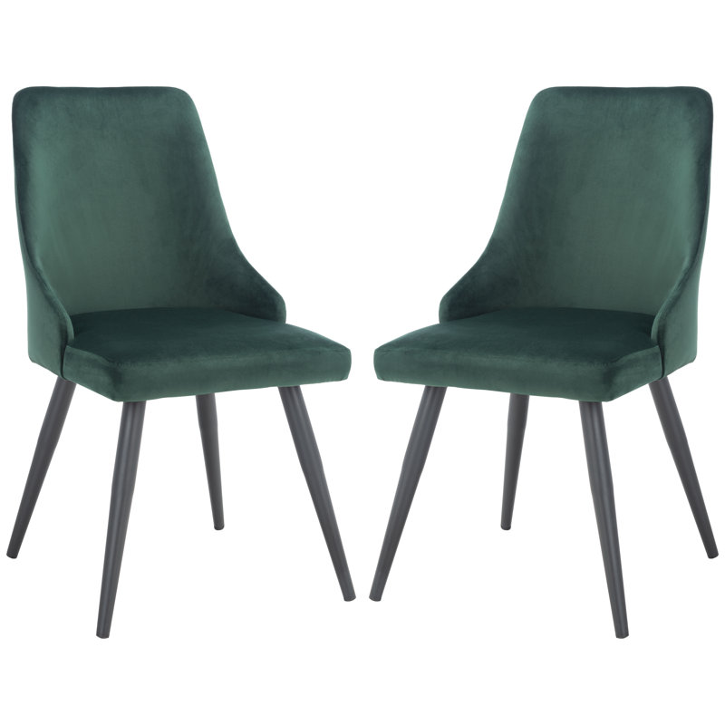 Chaise d'appoint en velours Milani, Velours vert malachite