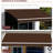 13' X 8' Deck Awning, & Water- Fabric, Manual Crank, Coffee Brown For Patio Balcony Brilliant 13'X8' Awning Patio, Deck, - Water-, Shade