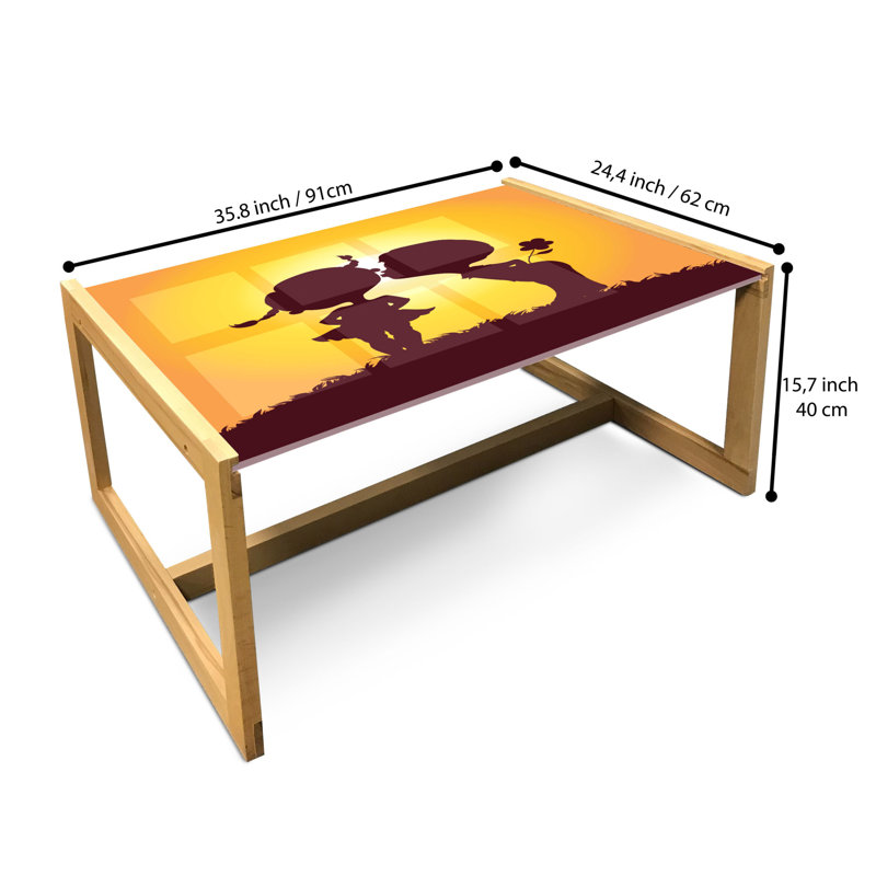 Irodita Sled Coffee Table, 90cm H x 62cm W x 40cm D