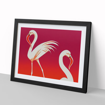 Flamingo Deco Style 1 Piece Single Picture Frame Wall Art
