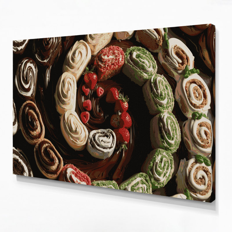 Art mural sur toile Desserts, H 8 po x l 10 po
